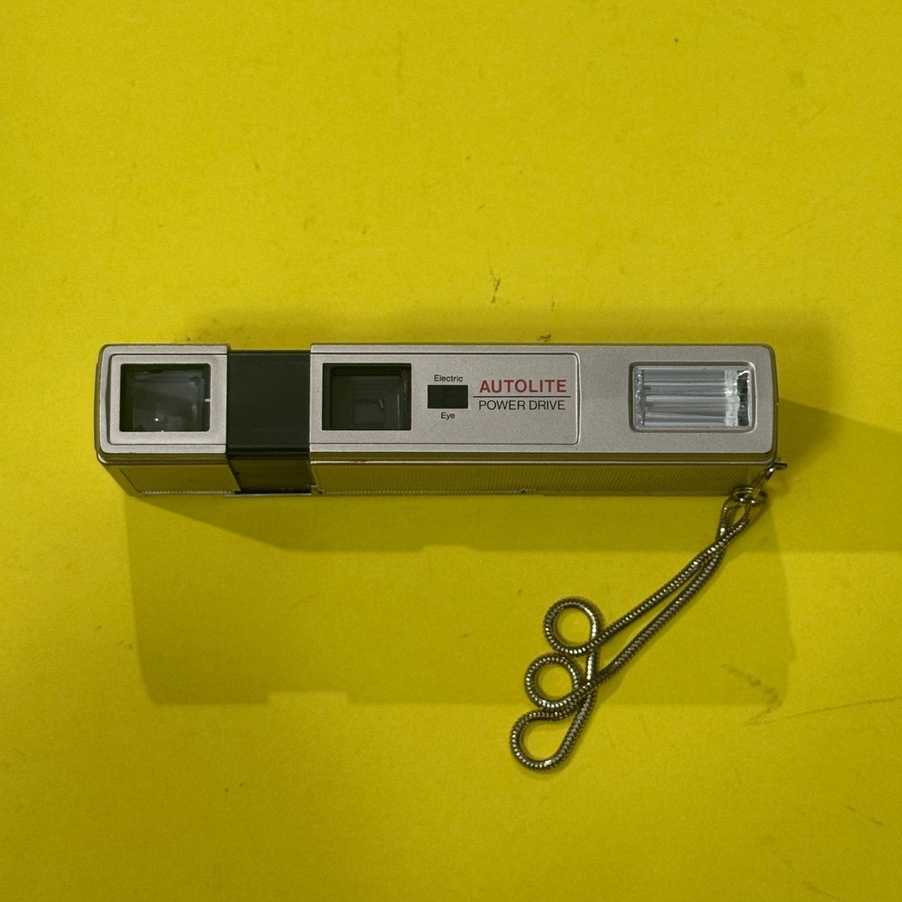 Halina Autolite Telewide 110 Film Camera Vintage Pocket Gold Camera Hong Kong